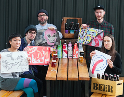 Drygate invited GSA graduates from all over the world to create artwork inspired by beer and brewing in Glasgow