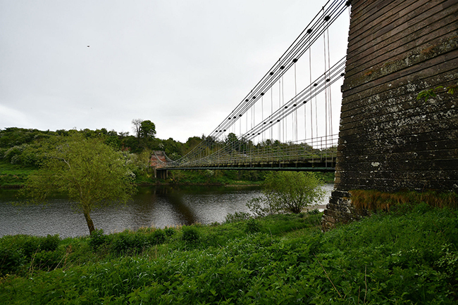 The Union Chain Bridge over the River Tweed