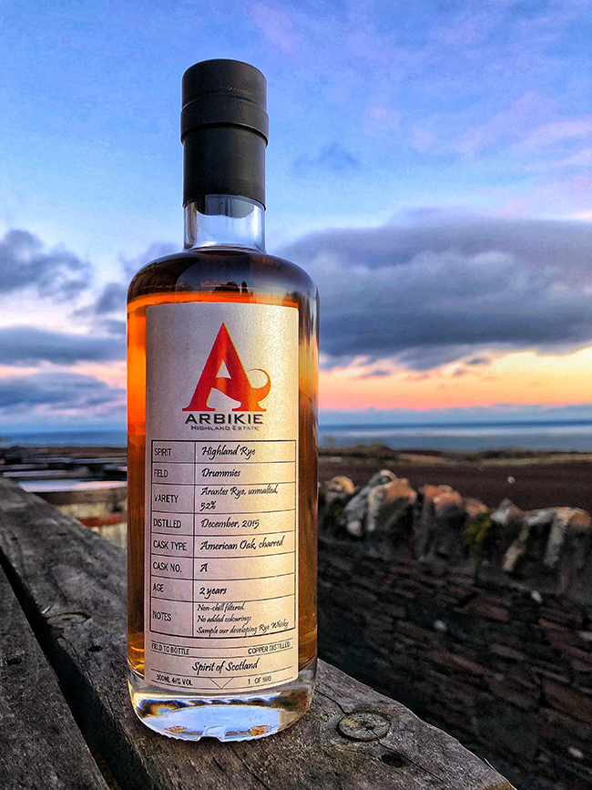 Arbikie have produced two versions of rye whisky.
