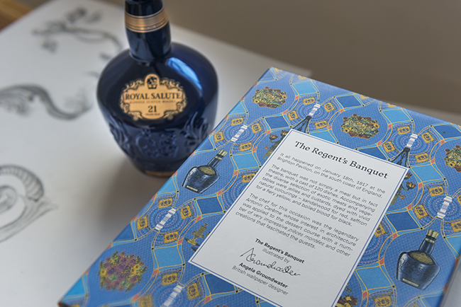 The Regent's Banquet gift set, featuring Royal Salute whisky