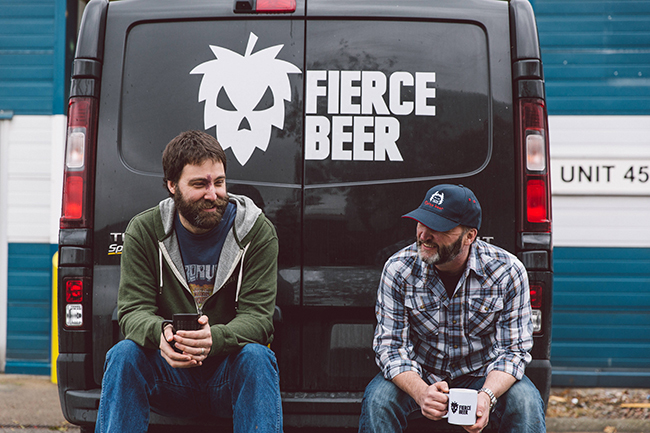 Fierce Beer founders  Dave McHardy (left) and  Dave Grant