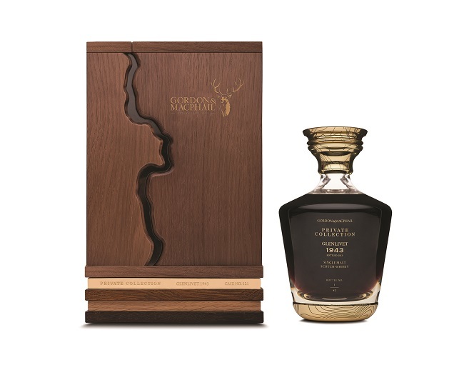 The Gordon & MacPhail Glenlivet 1943 decanter and box