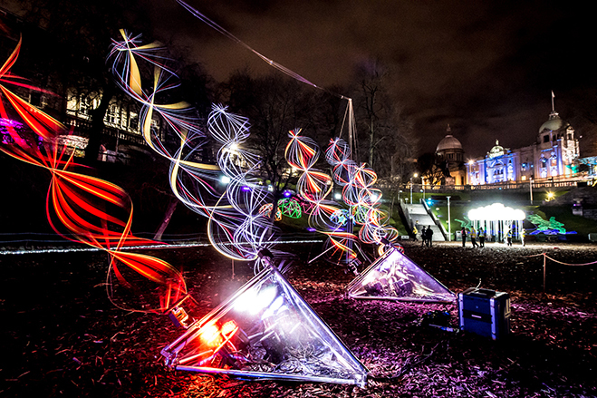 The annual SPECTRA light show in Aberdeen (Photo: Wullie Marr)