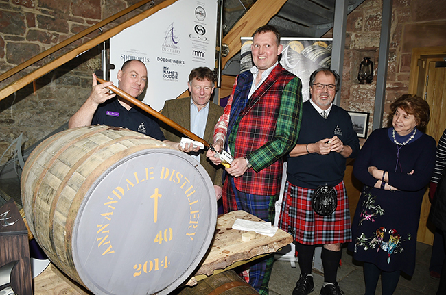 Doddie Weir at the Annandale Distillery