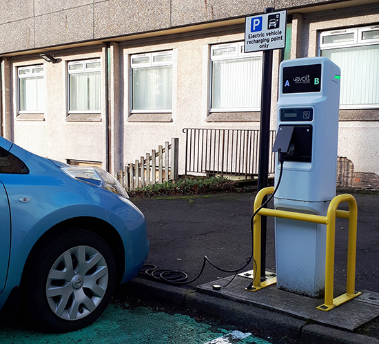 More than 900 free public charging points are now sited in Scotland