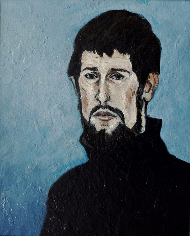 A self portrait of Alexander Moffat OBE