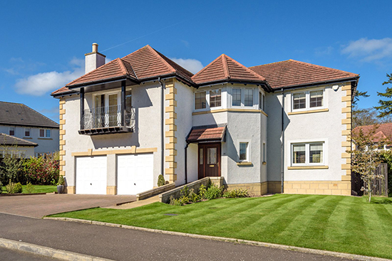 This home in Beechwood Rise in Cupar is an exceptional executive villa 