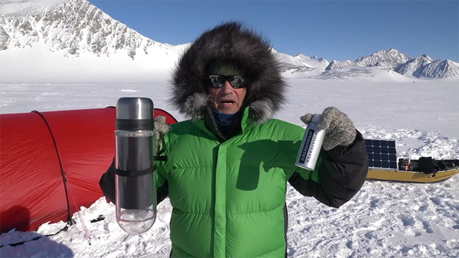 Robert Swan with the Ardgowan Expedition whisky