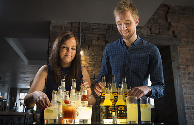 The Start Up Drinks Lab co-founders, Hannah Fisher and Craig Strachan