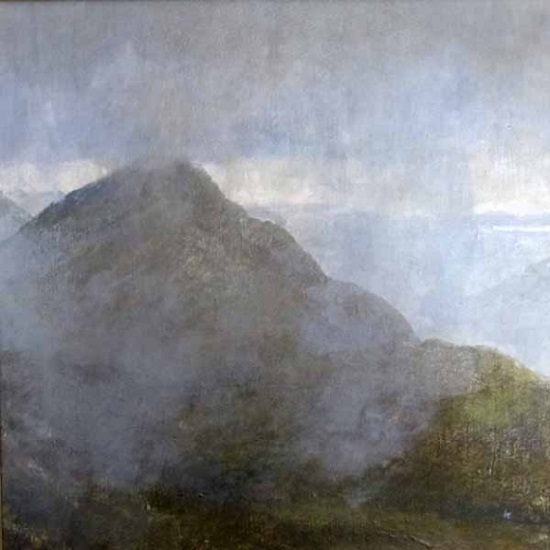 Breaking mists on Mam na Gualainnt, by Keith Salmon