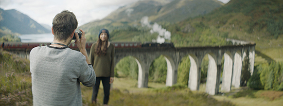 The new Come Along campaign is aimed at younger Americans, with this picture showing Scotland's Harry Potter connections with the Glenfinnan Viaduct
