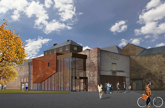 An artist's impression of the Eden Mill new distillery