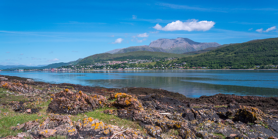 Ben Nevis, as seen from the shores of Loch Linnhe