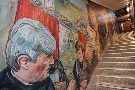 Father Ted and Father Dougal in the new mural