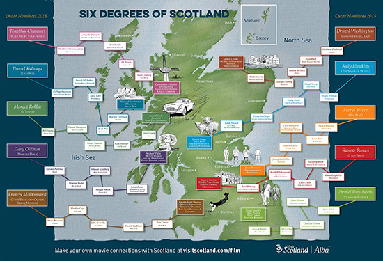 VisitScotland's Six Degrees movie map