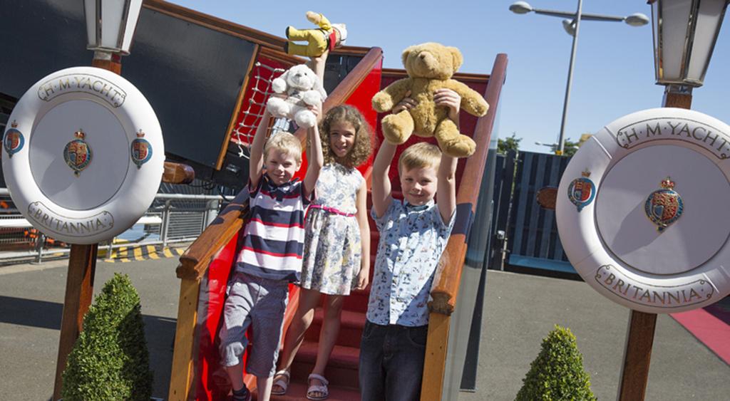 Children can board the Royal Yacht Britannia this Easter for free if they bring a cuddly toy with them