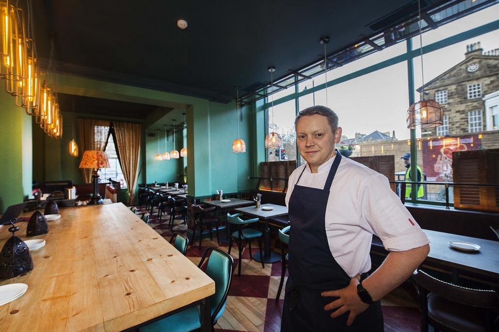 Baba on George Street, Edinburgh, with head chef David Barnett