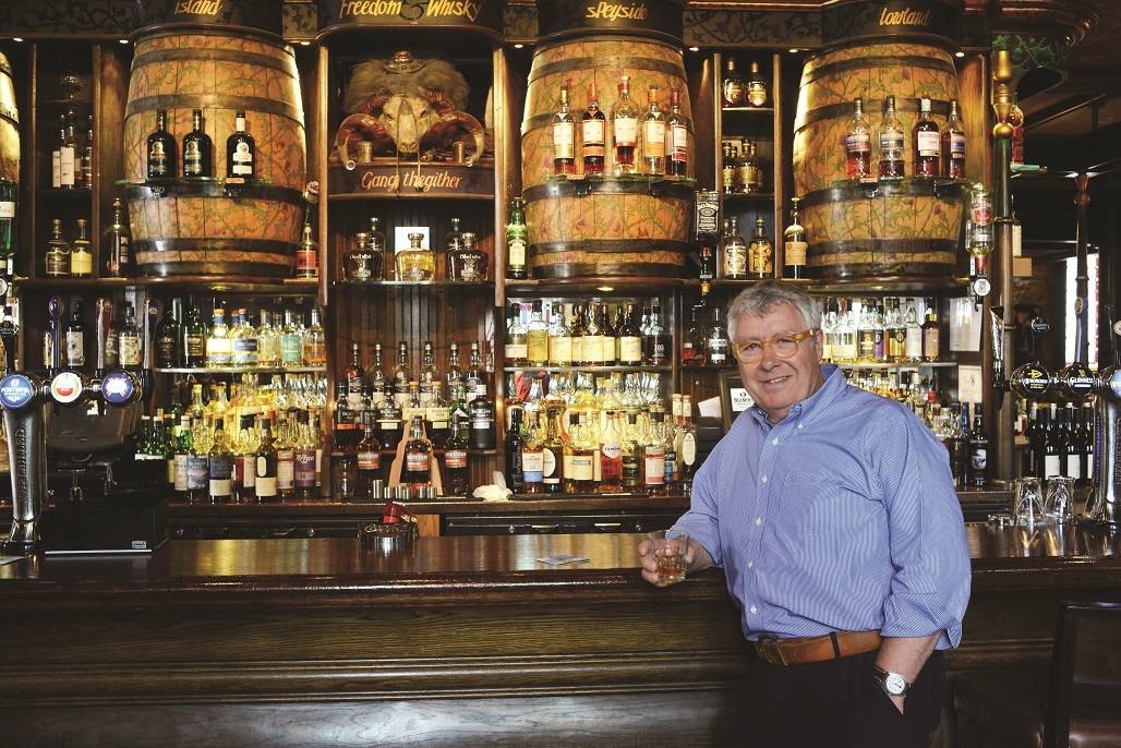 Gregor Fisher enjoys a dram