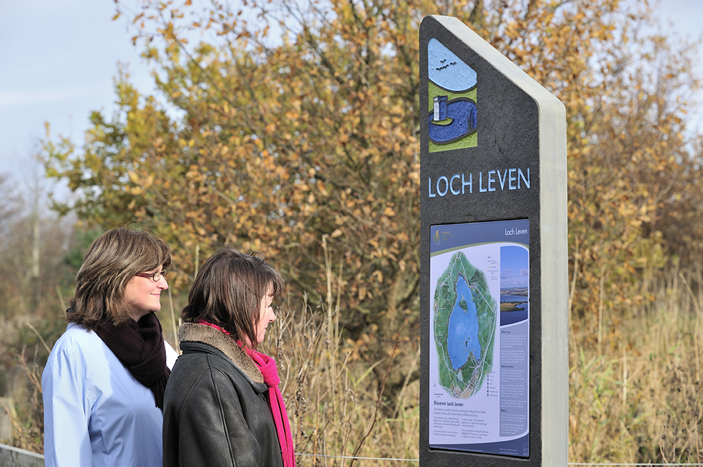 Walkers on the Loch Leven Heritage Trail (Photo: Scottish Natural Heritage)