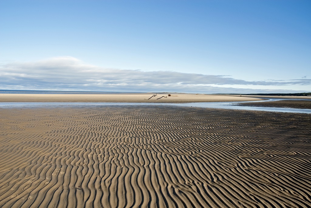 The perfect, open sands of Nairn beach
