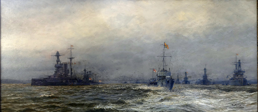William Lionel Wyllie's The Grand Fleet in the Firth of Forth after the Armistice