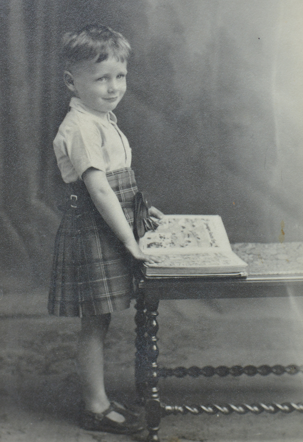 A young Sylvester McCoy in Dunoon