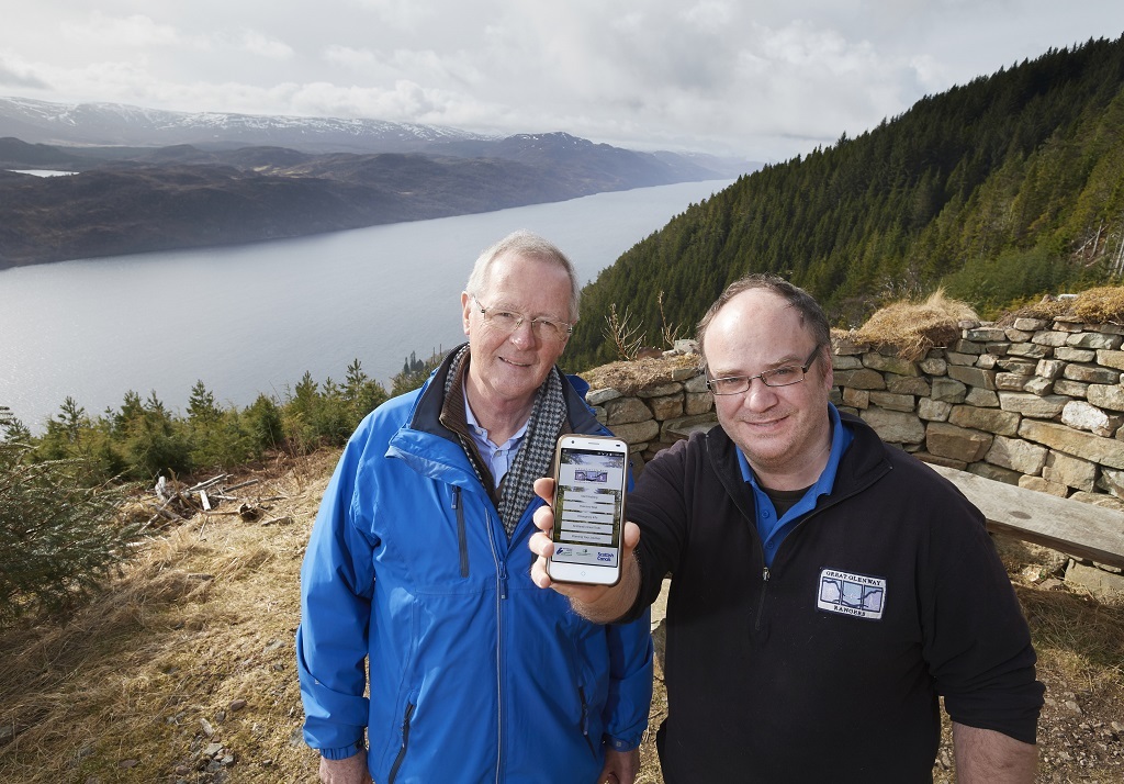 Cllr Allan Henderson (left) and Bruce Kocjan-Briggs, the Highland  Council's Great Glen Way long distance routes officer