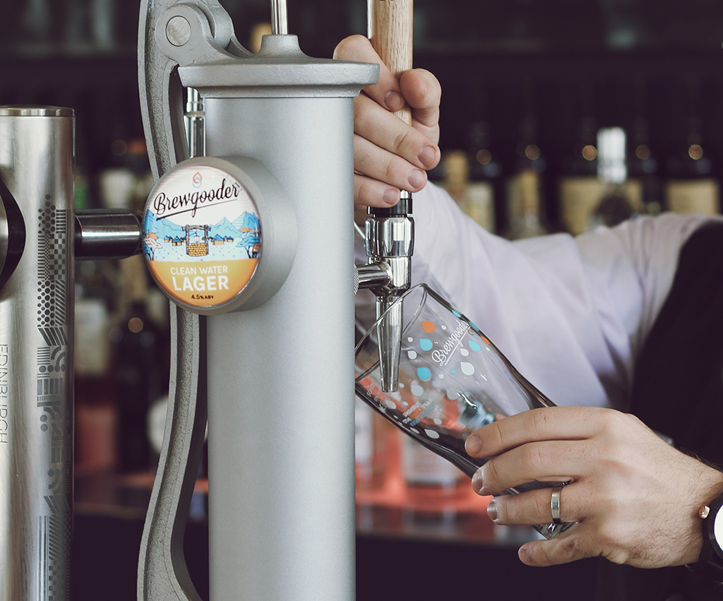 Every pint of Brewgooder sold helps contribute to buying clean water for those who need it