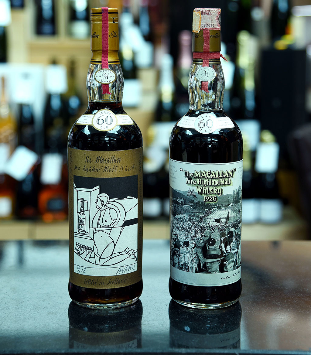 Sir Peter Blake and Valerio Adami designed the labels for The Macallan 1926