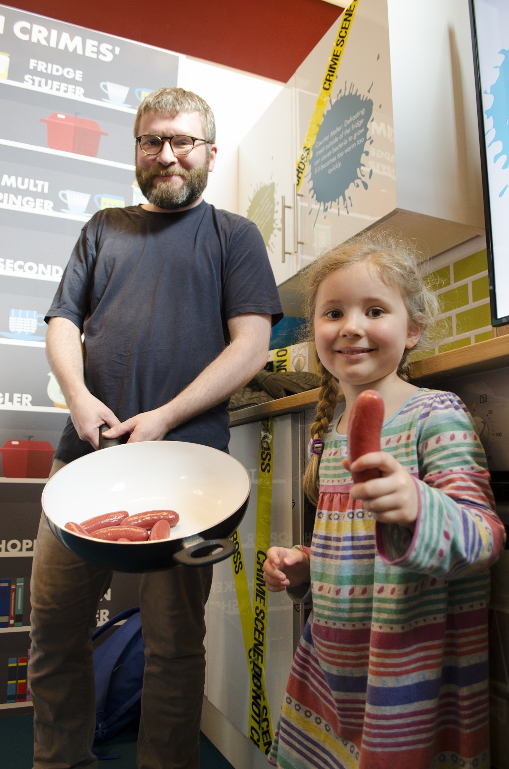 Patrick and Astrid Honeybone learning all about food crimes