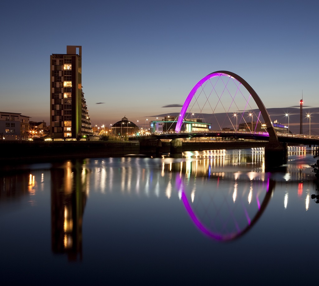 The Clyde Arc in Glasgow, which is the UK's number one travel destination according to a new poll