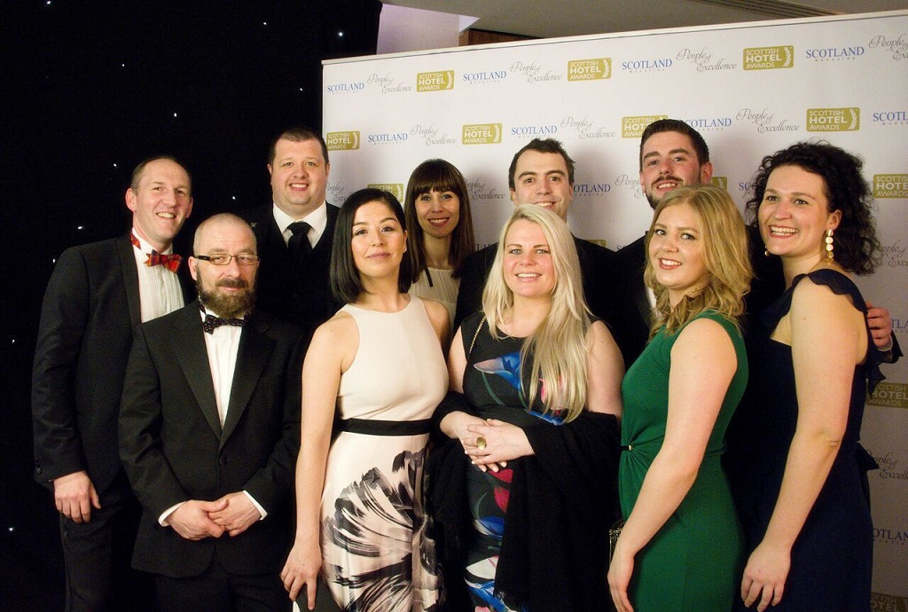 The Waldorf Astoria Edinburgh - The Caledonian team celebrate their award wins