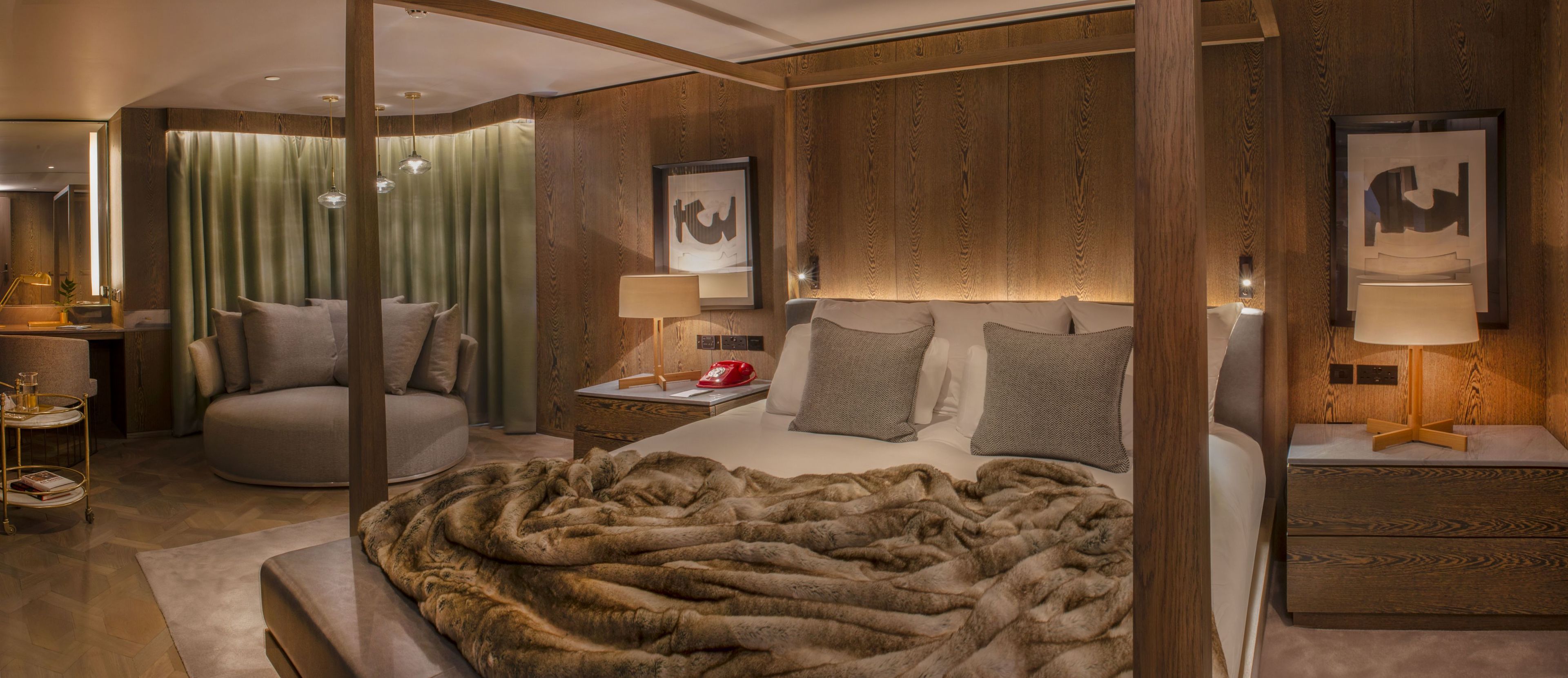 The master bedroom in the Blythswood Square penthouse