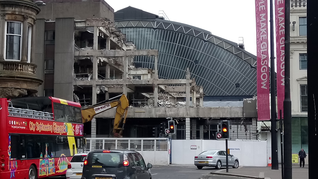 Glasgow Queen Street station is currently being renovated