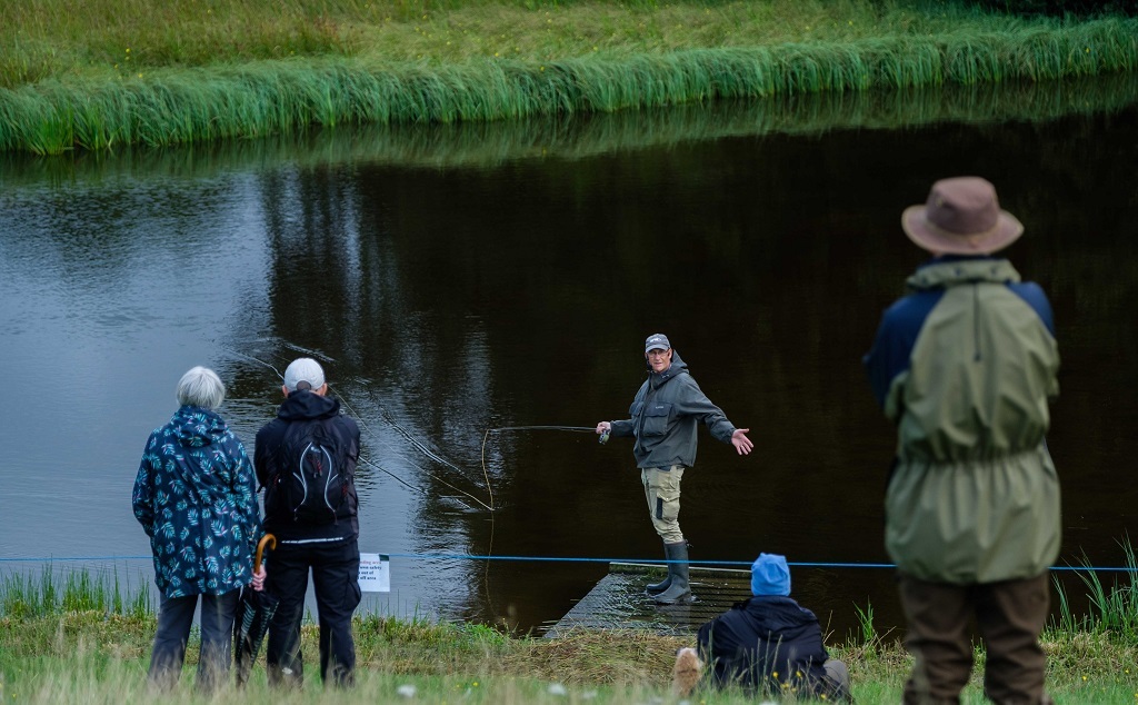 Fishing demonstrations at the Galloway Country Fair