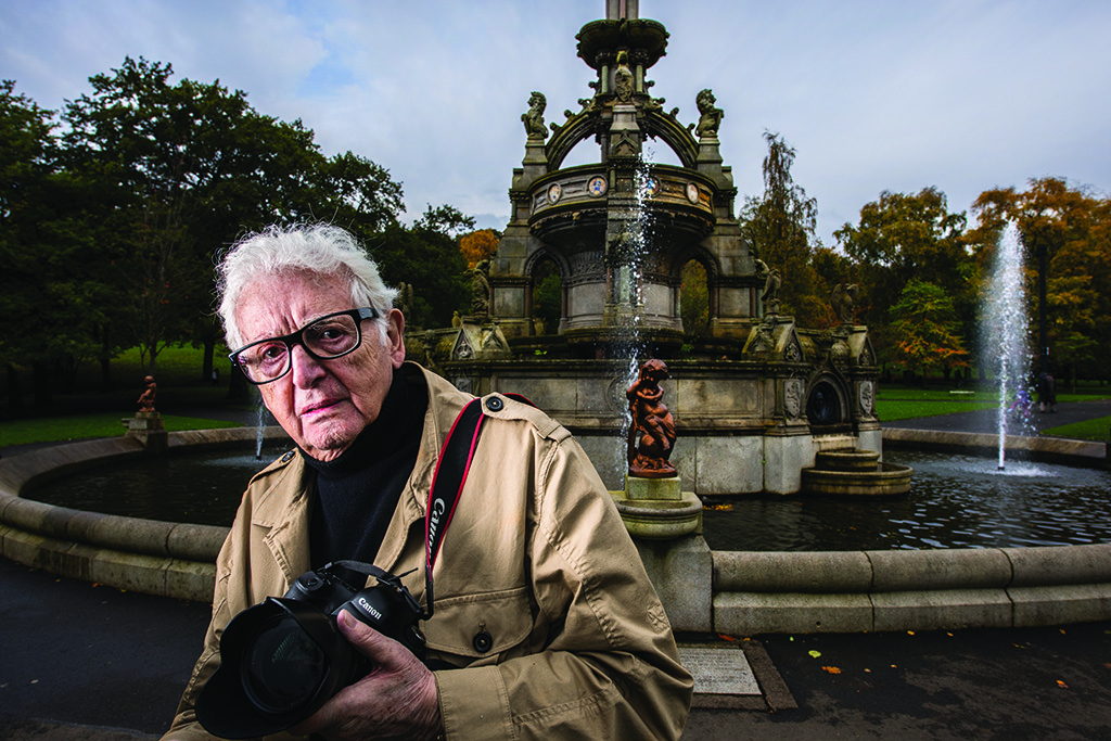 Harry Benson at Kelvingrove Park (Photo: Angus Blackburn)