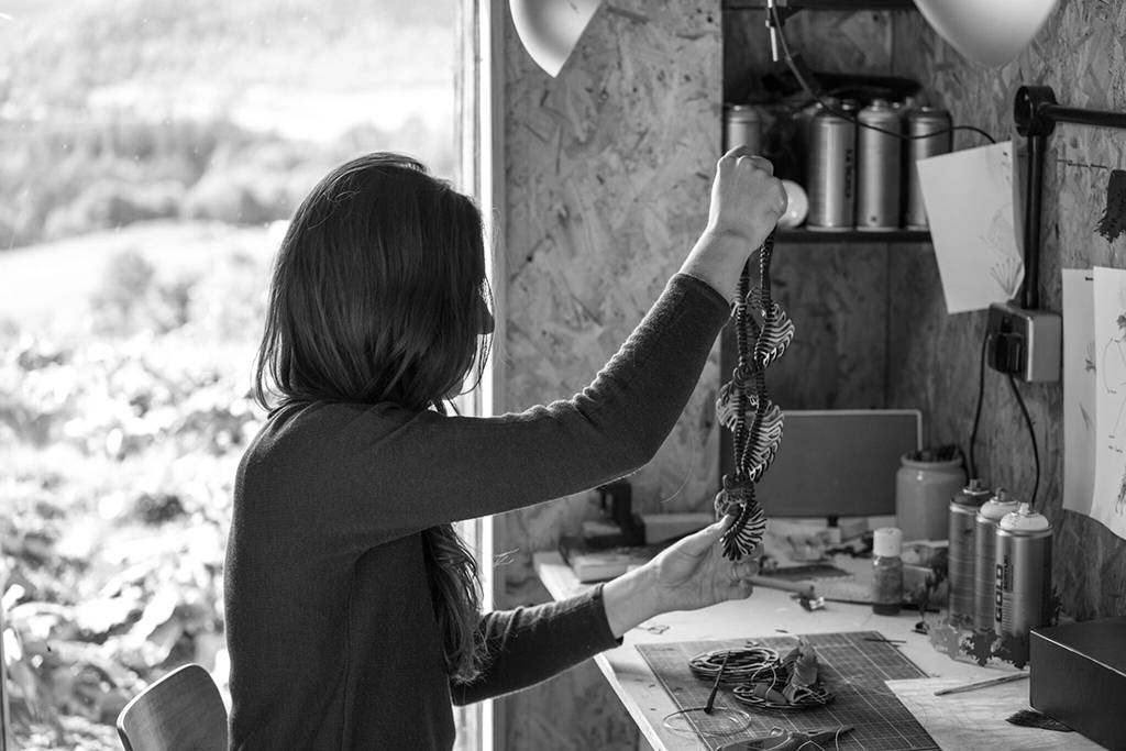 Naomi McIntosh in her studio