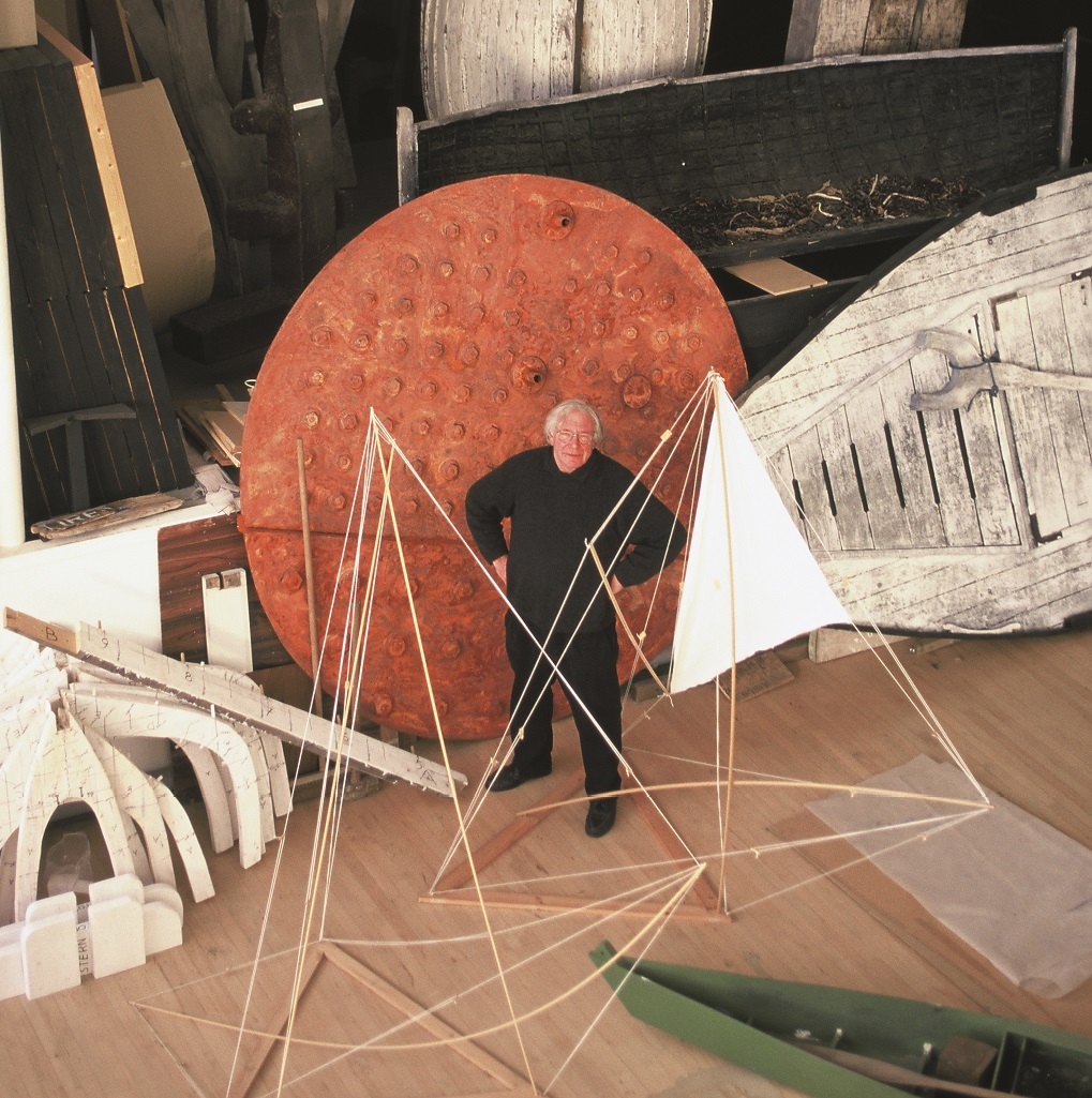 Robert Callender in his studio