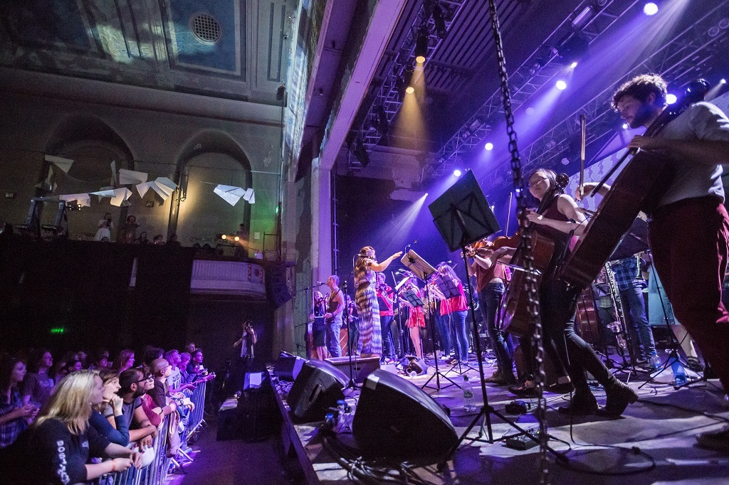 Tinderbox Collective playing Hidden Door 2017 at a restored venue (Photo: Chris Scott)