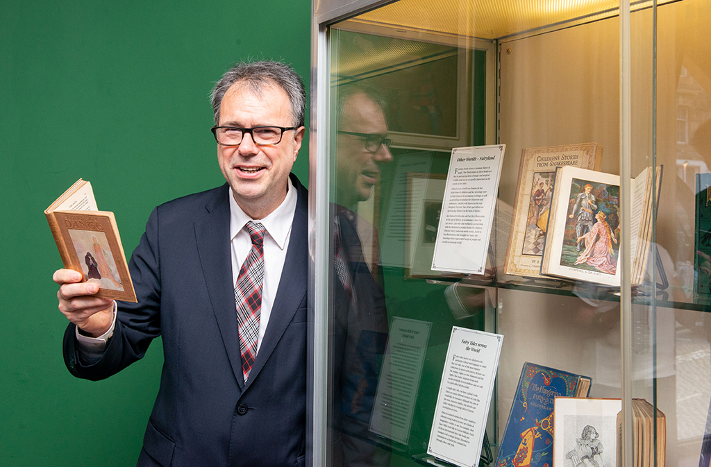 Councillor Donald Wilson, Culture and Communities convener for Edinburgh City Council, at the new exhibition (Photo: Ian Georgeson)
