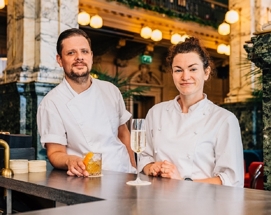 Executive head chef Chris Niven and the head pastry chef Philippa Baker