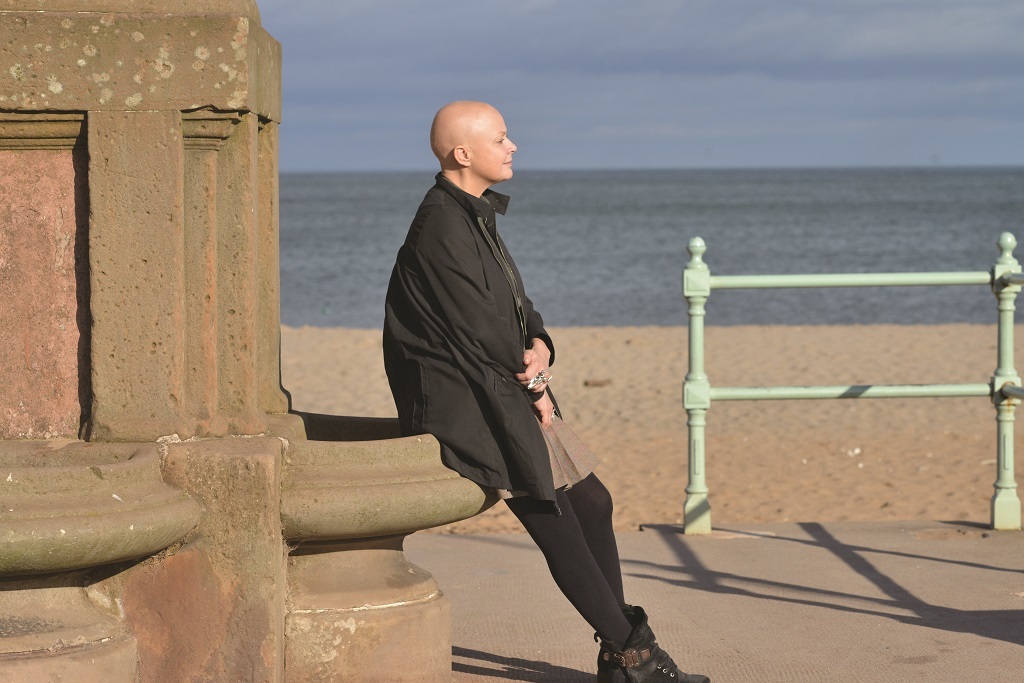 Gail Porter returns to Portobello Beach (Photo: Angus Blackburn)