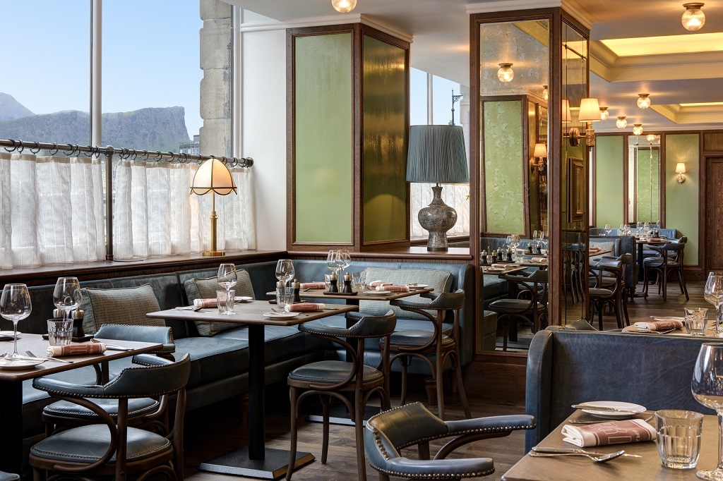 The beautifully-designed Brasserie Prince at The Balmoral in Edinburgh