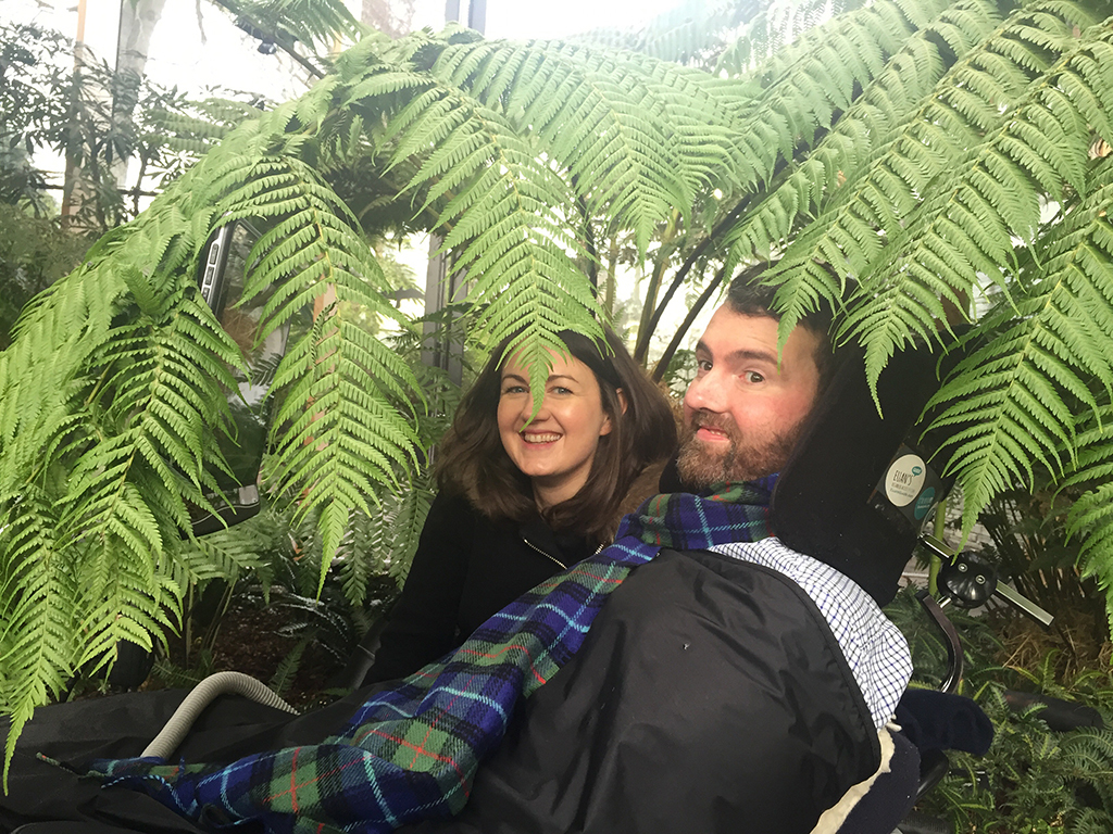 Euan and Kiki MacDonald visit botanic gardens