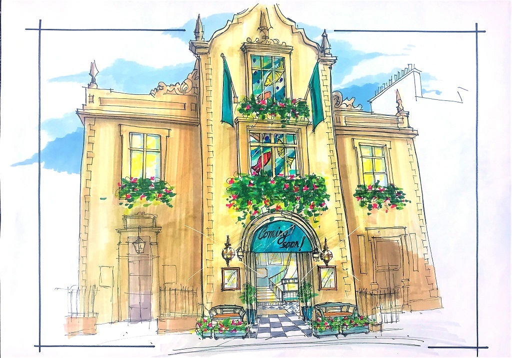 An artist's impression of the new restaurant on Victoria Street