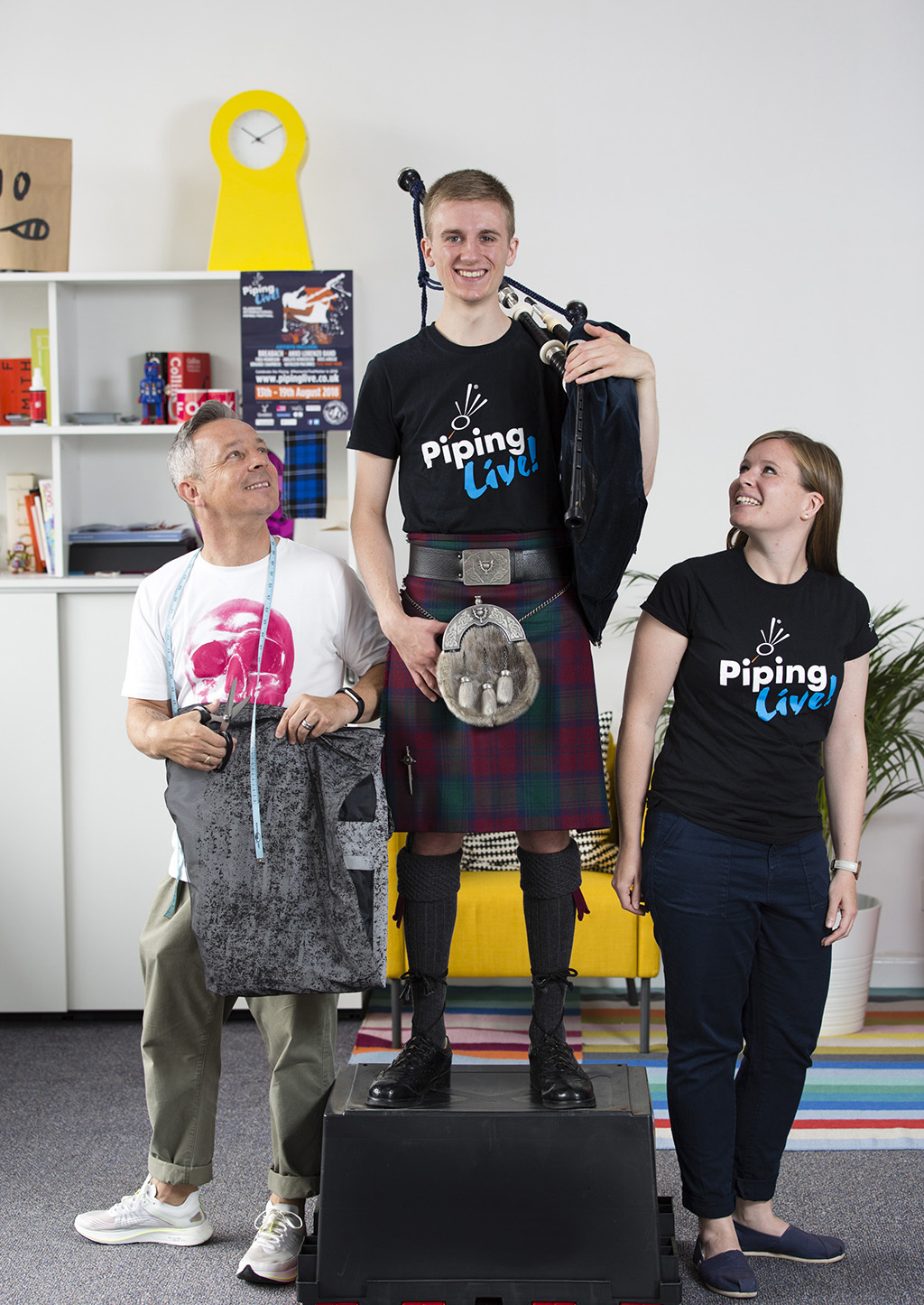 Piping Live! Glasgow International Piping Festival, the world’s biggest week of piping,
has teamed up with renowned Scottish designers to bring the worlds of piping and
fashion together

(Photo: Martin Shields)