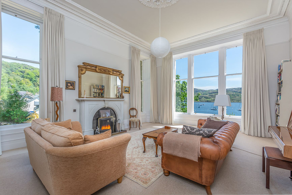 Sherbrooke House has breathtaking views over the Kyles of Bute