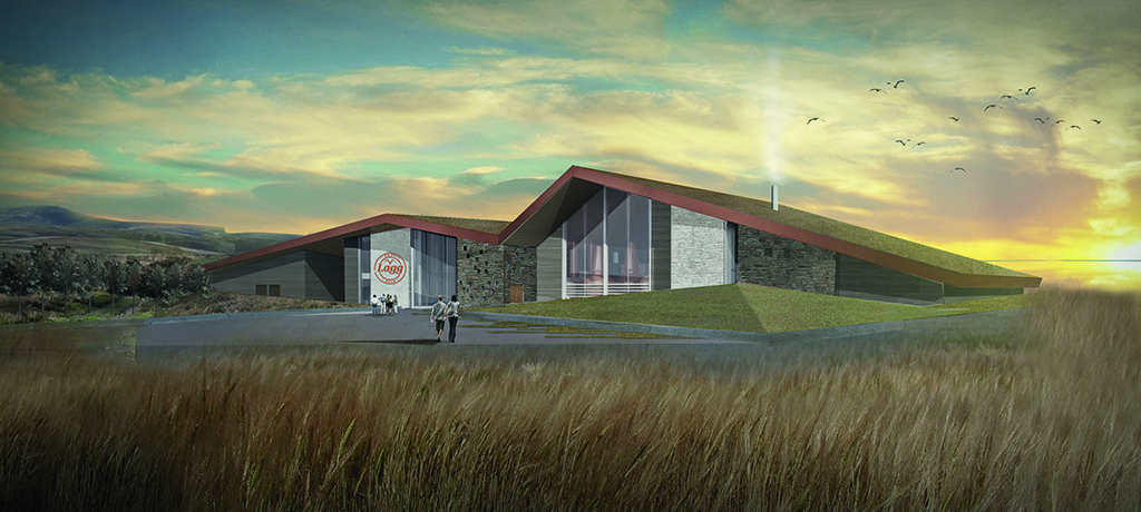 An artist's impression of the finished Lagg Distillery on the Isle of Arran