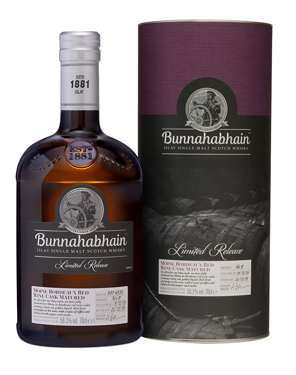 The Bunnahabhain 2008 Moine Bordeaux limited release