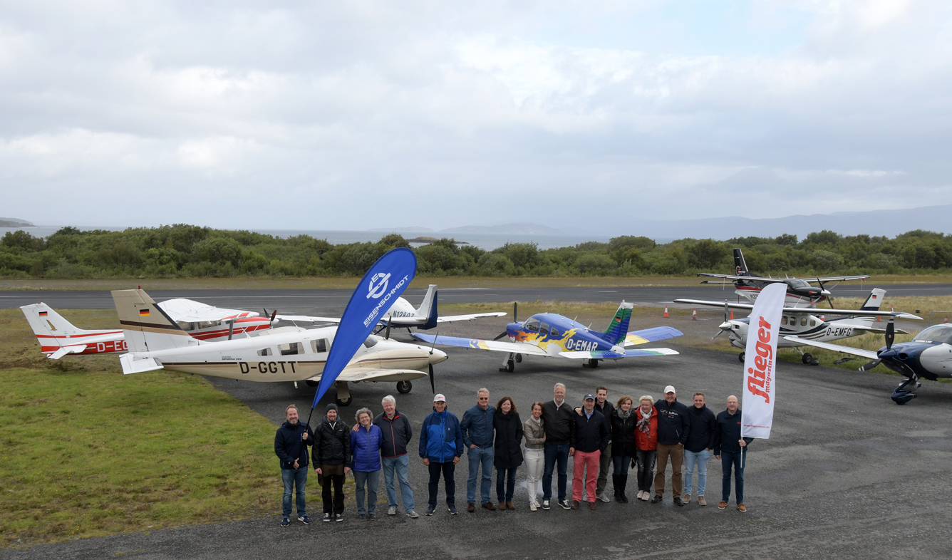 The seven German planes arrive on Skye (Photo: Fliegermagazin)